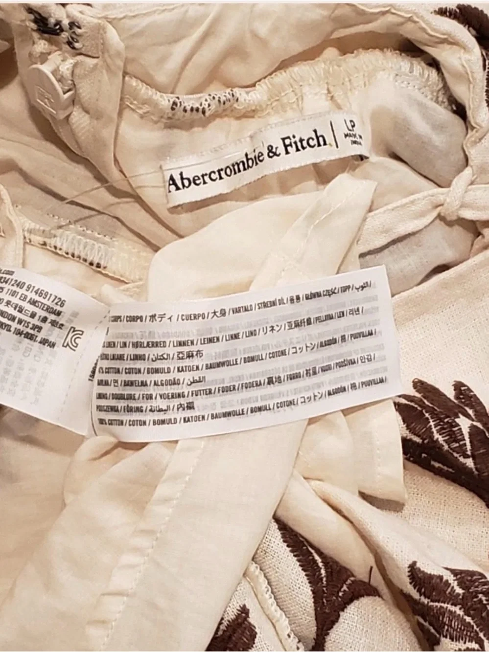 Abercrombie & Fitch Tie - Back baby doll Maxi Dress